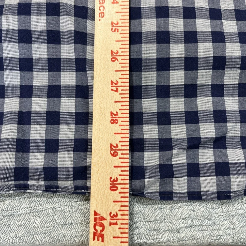 Banana Republic Shirt Mens XL Blue Plaid Long Sleeve Button Up‎ Casual